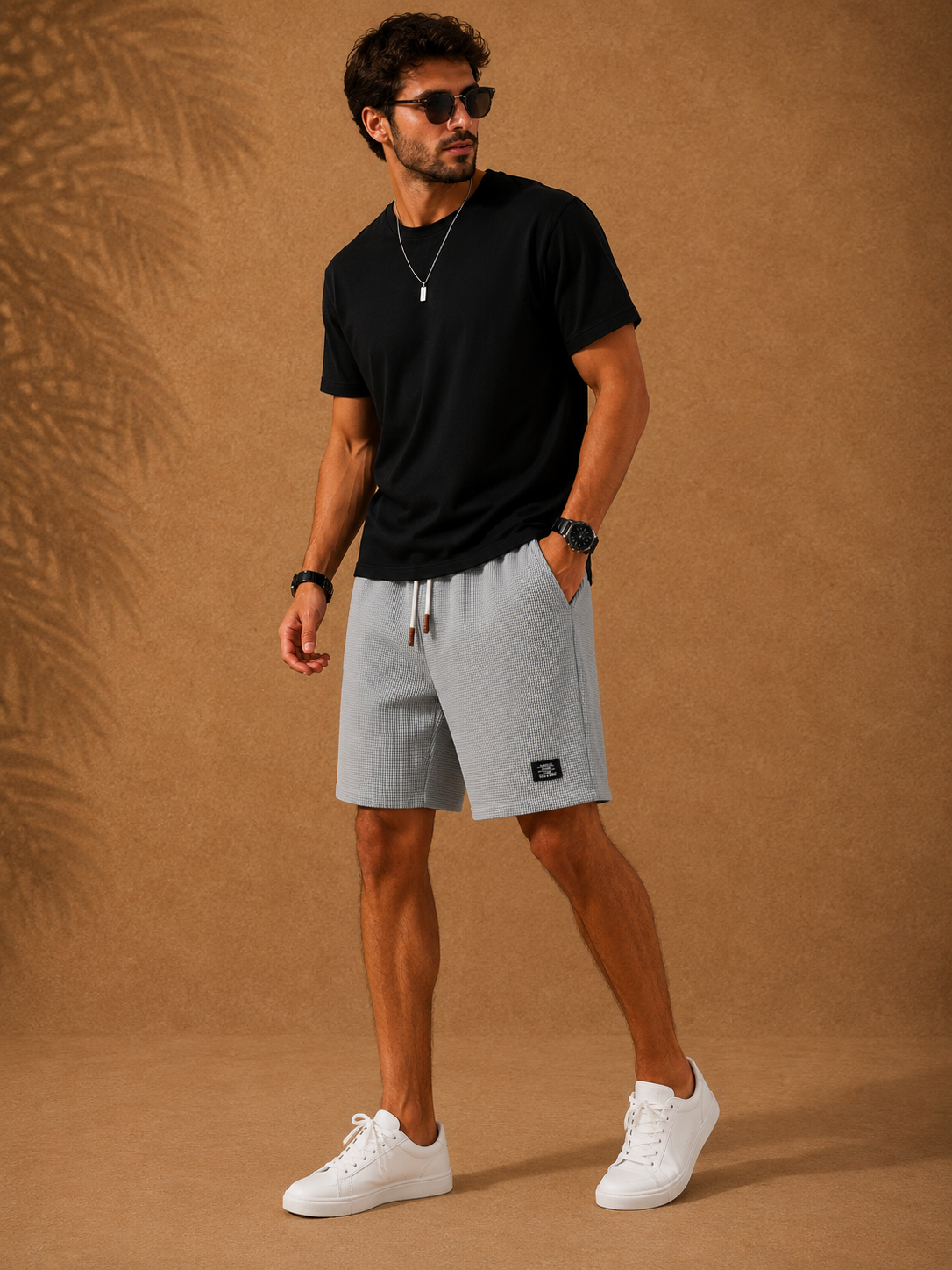 RODRI | BERMUDA CAPRI TEJIDO WAFFLE