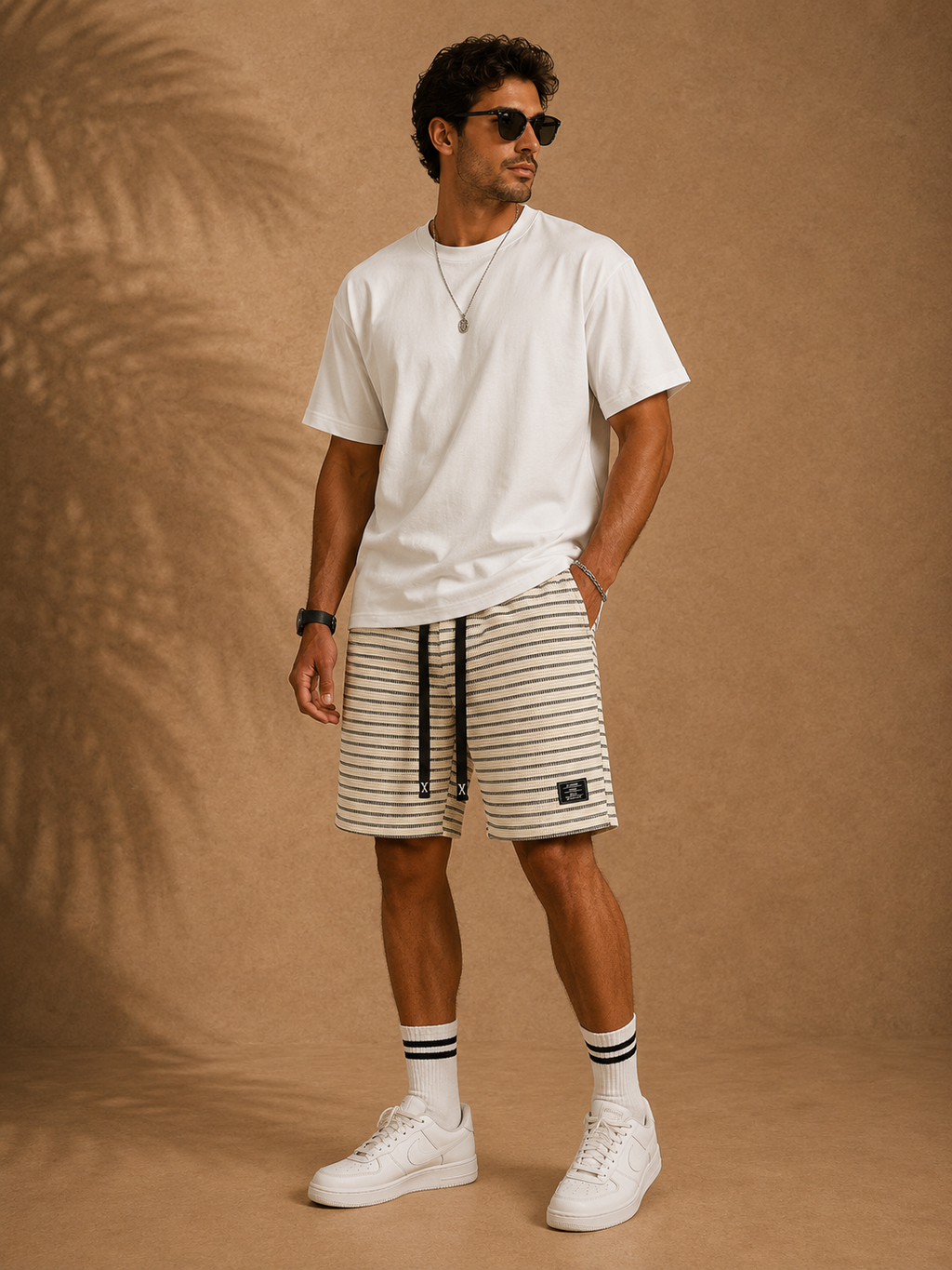 Cortez Pantalón corto a Rayas