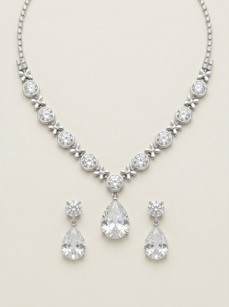 Lugo - Elegante Set de Joyas de Cristal