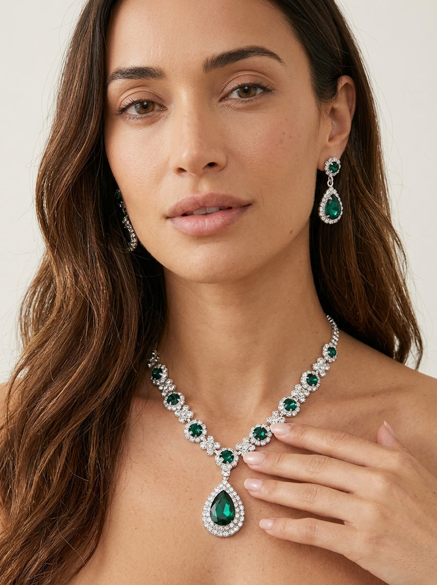 Lugo - Elegante Set de Joyas de Cristal