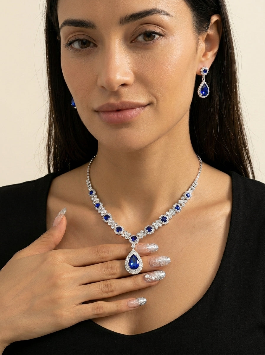 Lugo - Elegante Set de Joyas de Cristal