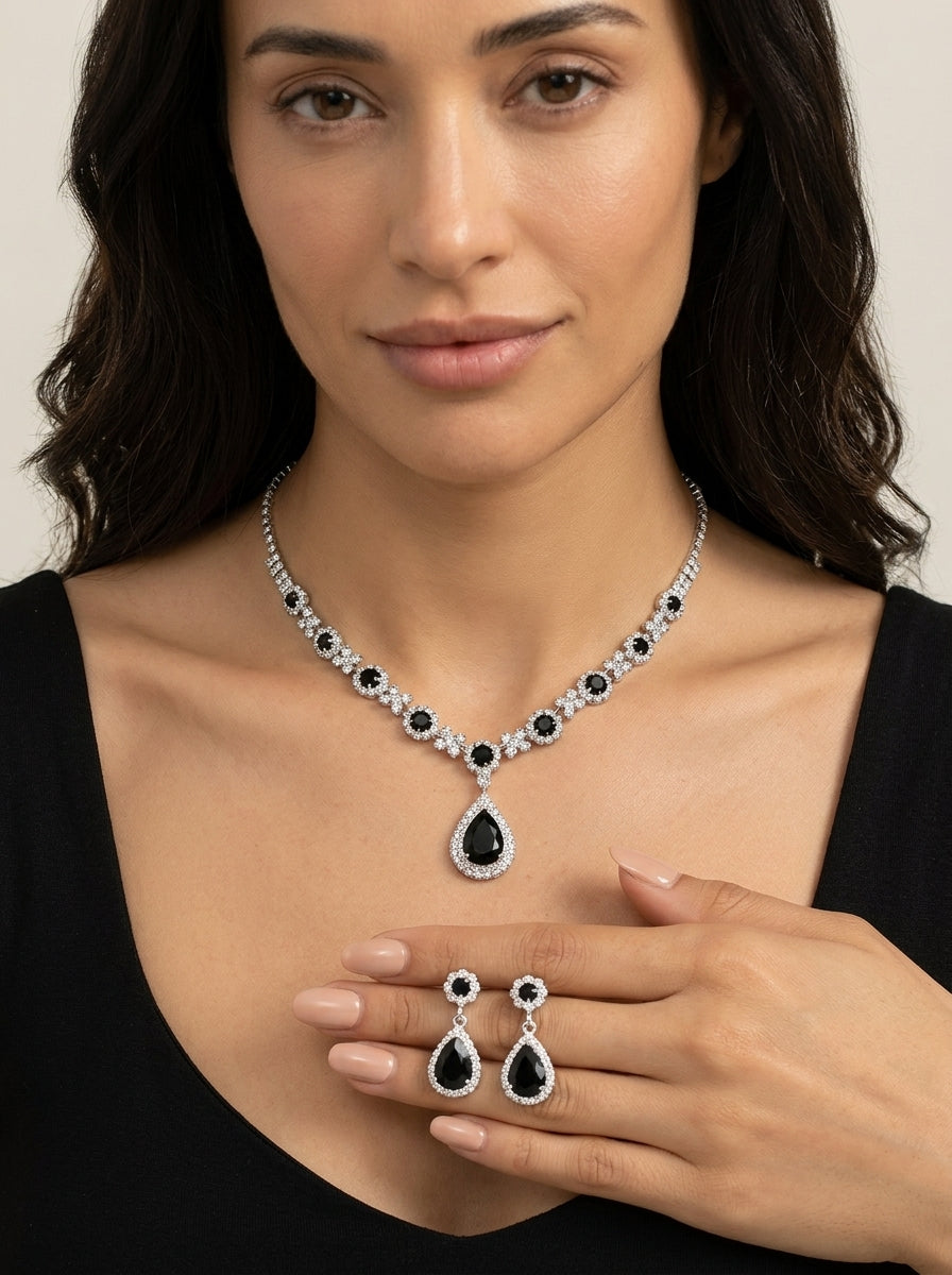 Lugo - Elegante Set de Joyas de Cristal
