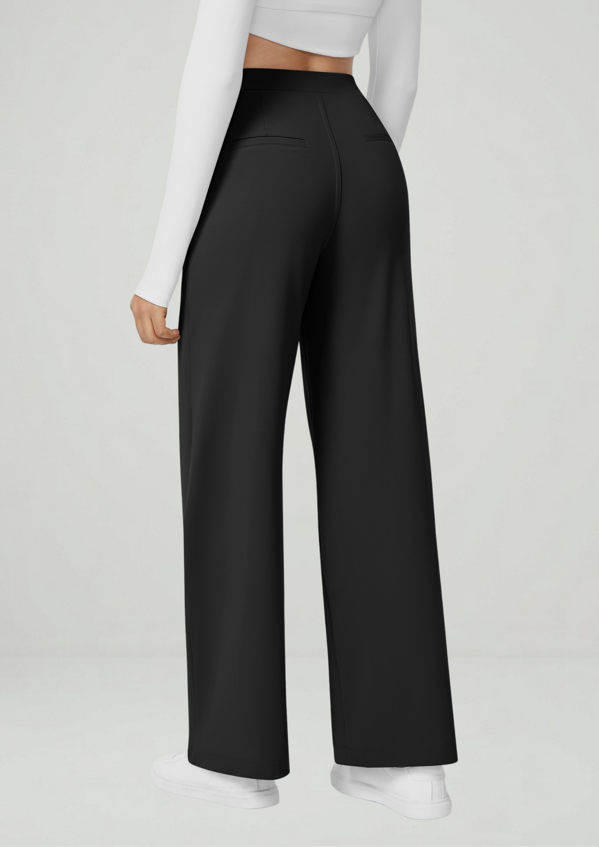Pantalón Coral — Tiro alto, pierna recta y elástico
