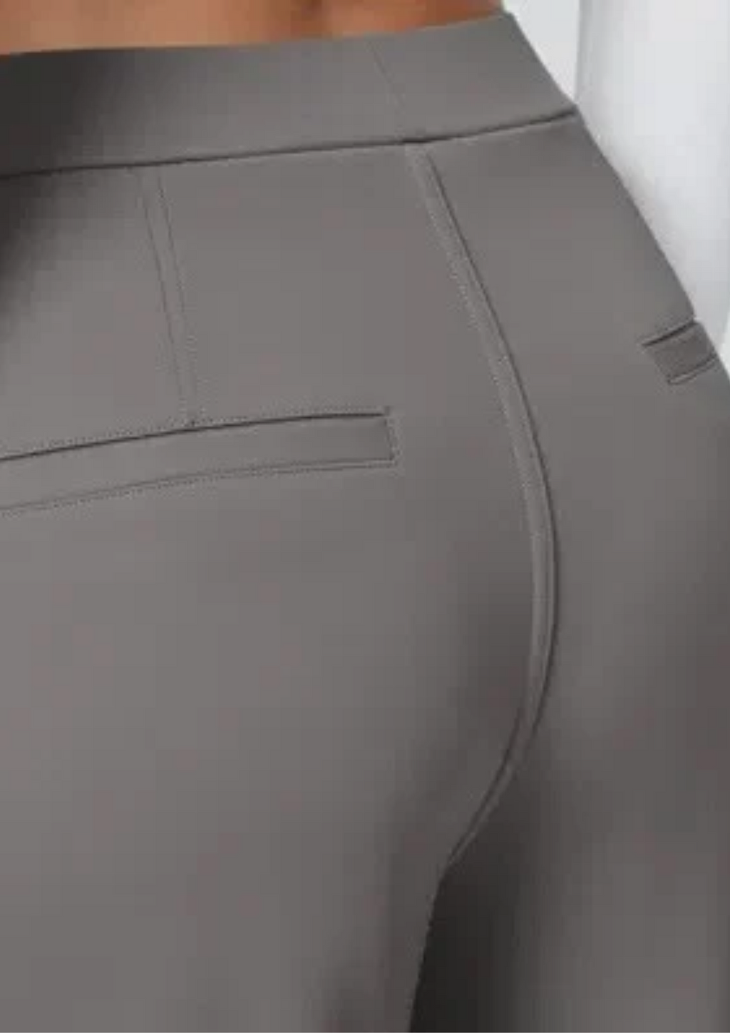 Pantalón Coral — Tiro alto, pierna recta y elástico