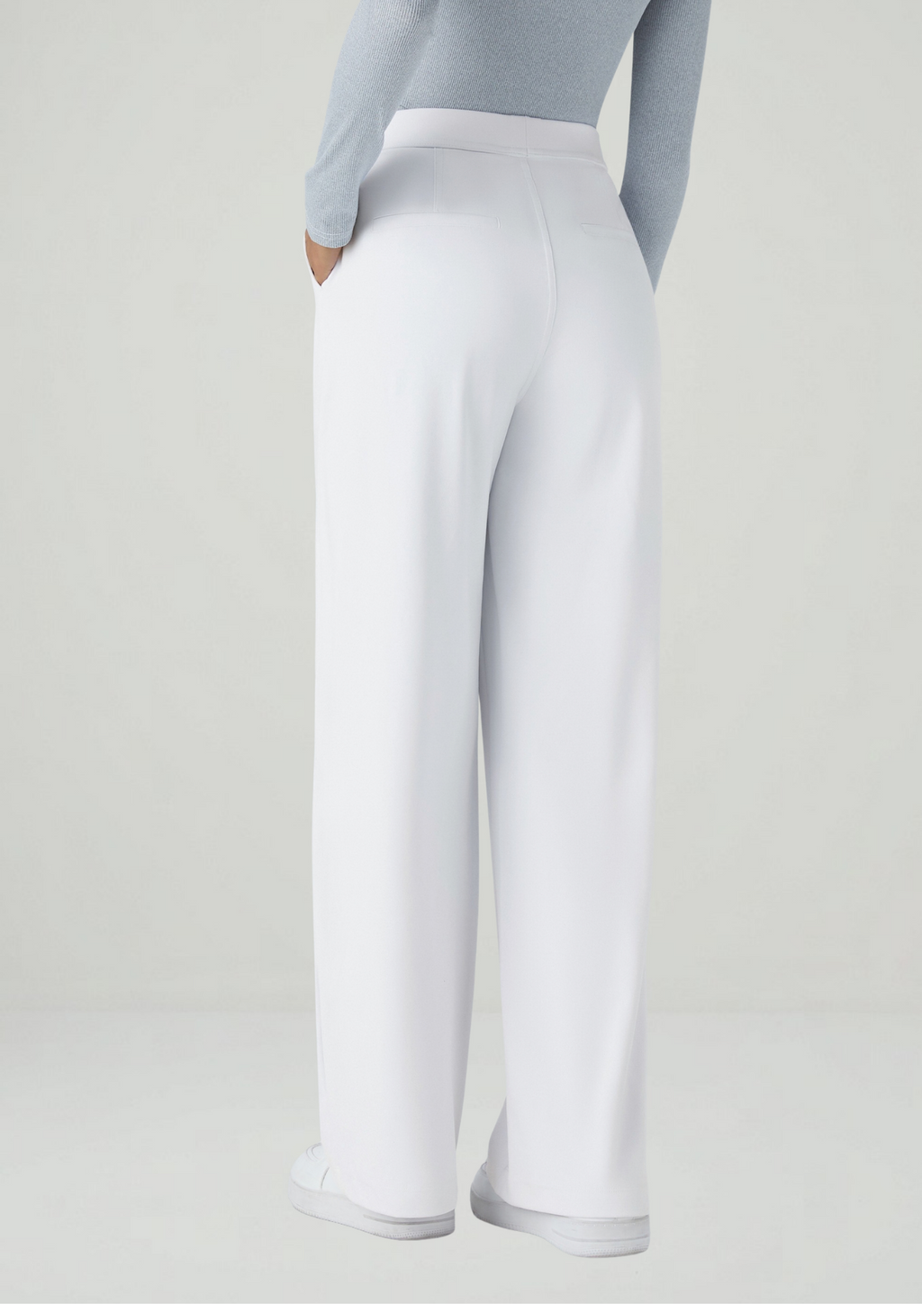 Pantalón Coral — Tiro alto, pierna recta y elástico