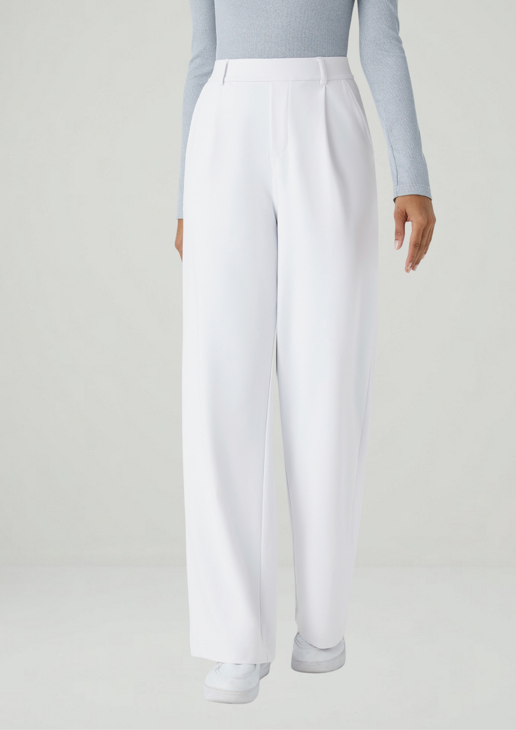 Pantalón Coral — Tiro alto, pierna recta y elástico