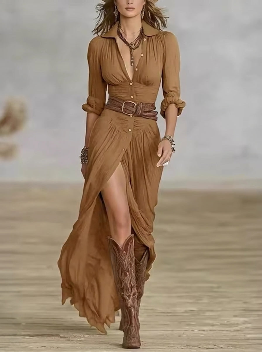 Coral - Vestido Elegante y Favorecedor de Entretiempo