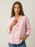 Indie - Blusa con Volantes y Cuello en V
