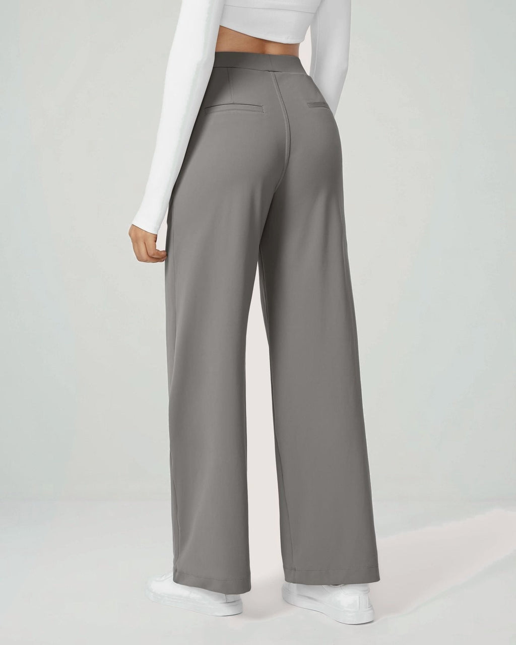 Pantalón Coral — Tiro alto, pierna recta y elástico
