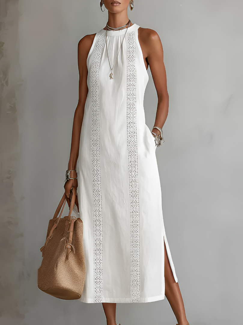 Azahar | Vestido largo con escote Halter