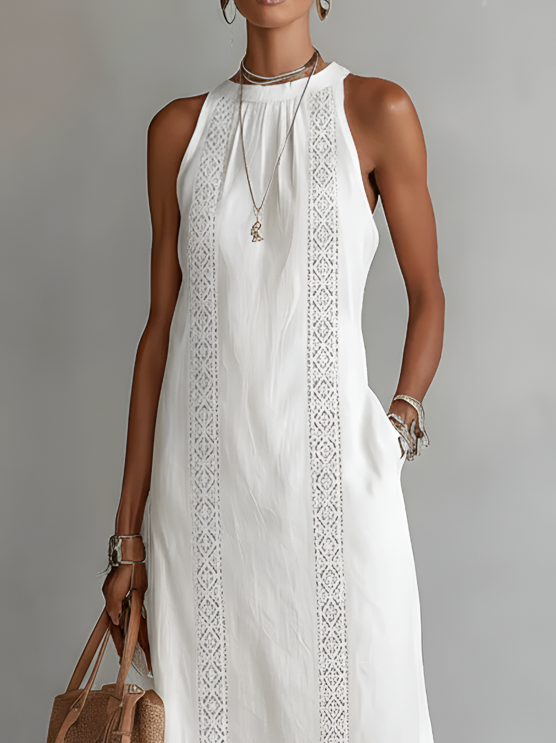 Azahar | Vestido largo con escote Halter