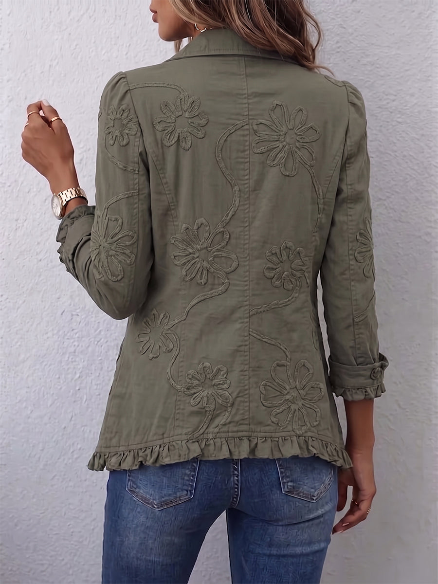 Dolores - Chaqueta Bordada con Volantes