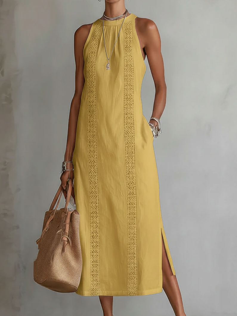 Azahar | Vestido largo con escote Halter