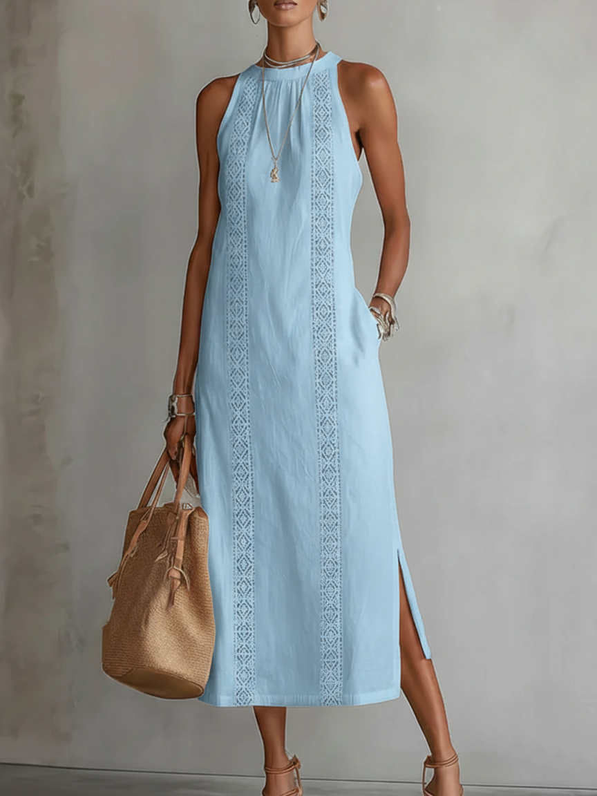 Azahar | Vestido largo con escote Halter
